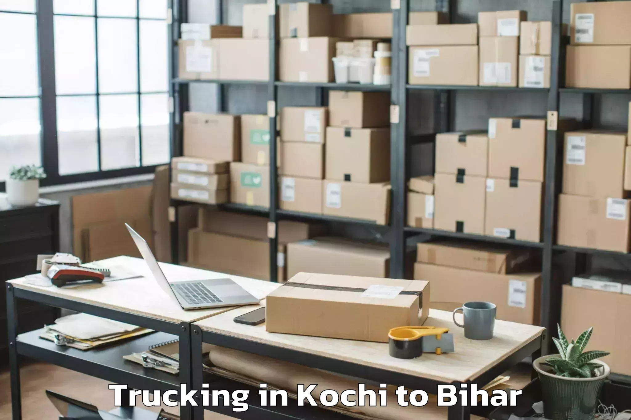 Trusted Kochi to Asarganj Trucking